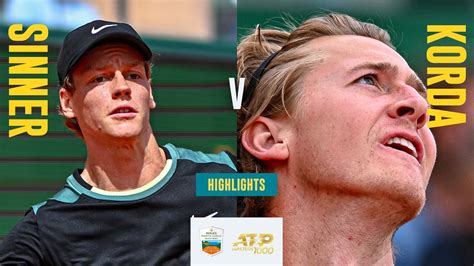 Jannik Sinner vs Sebastian Korda Highlights 